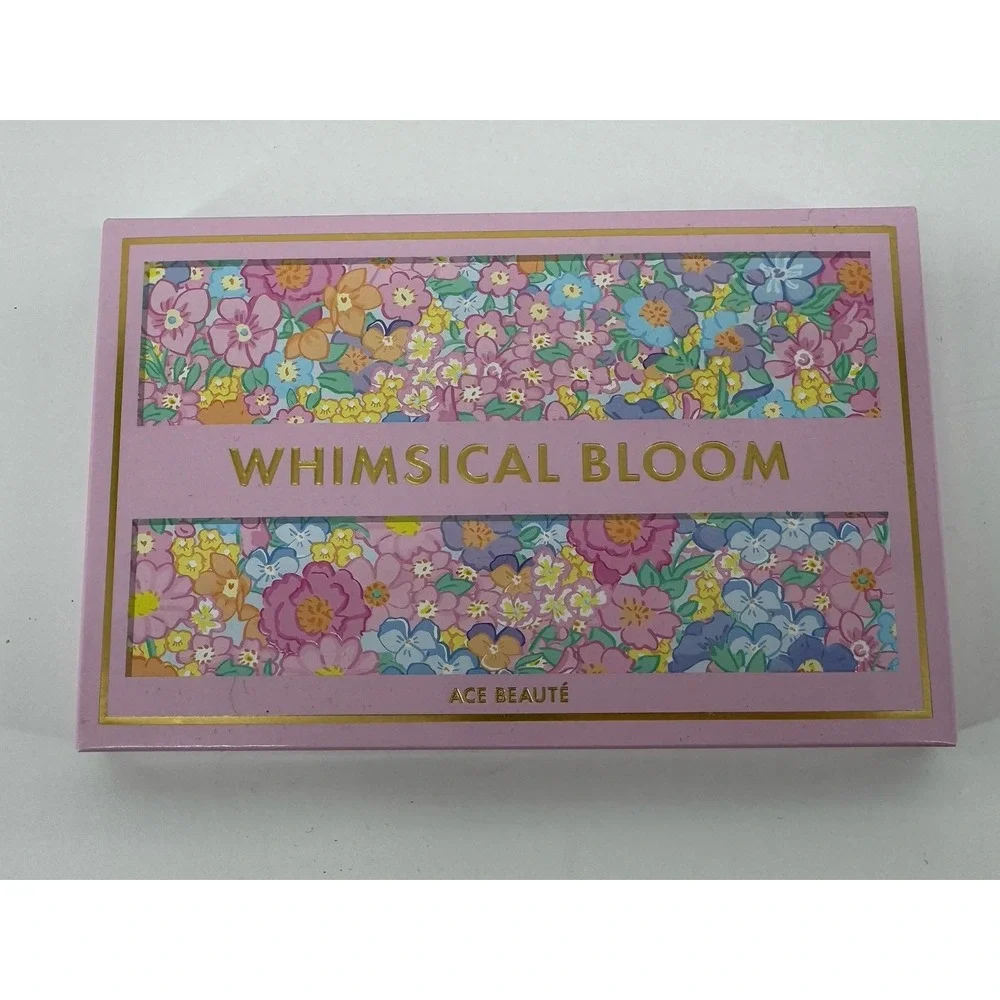 Ace Beaute NIB Whimsical Bloom Eyeshadow Palette Floral Vibrant 15 Colors Cute